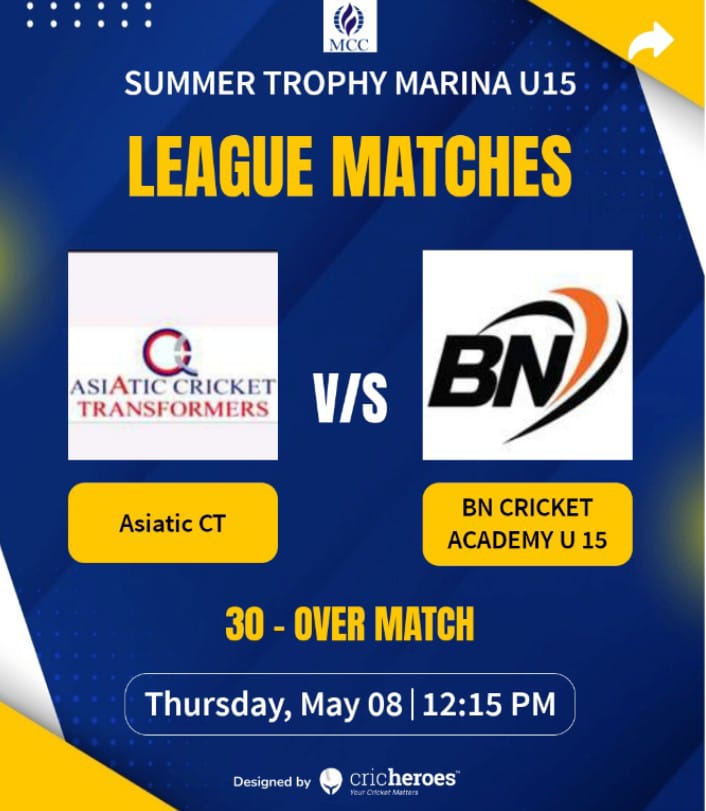 BN Cricket Academy Chennai - Practice Session